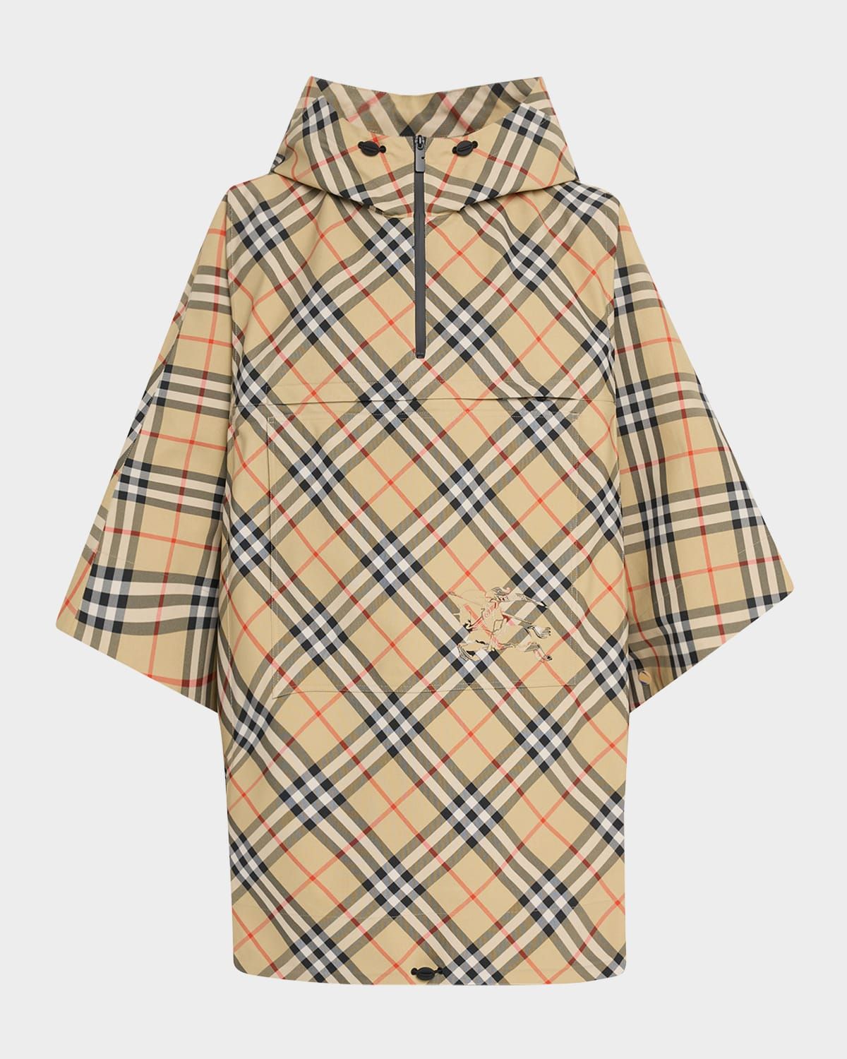 St. Cady Packaway Check Twill Cape