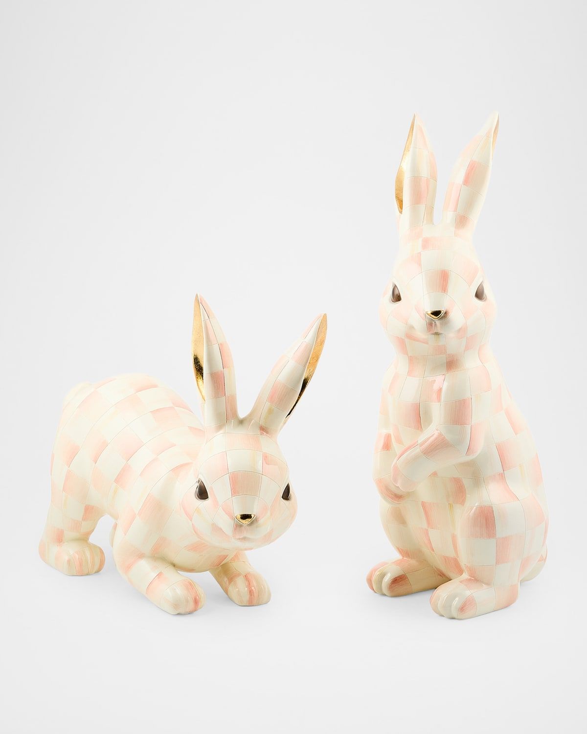 Rosy Check Trophy Bunnies, Set of 2