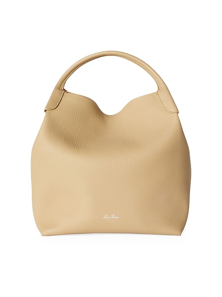 Women's Bale Leather Top Handle Bag - Light Mastic