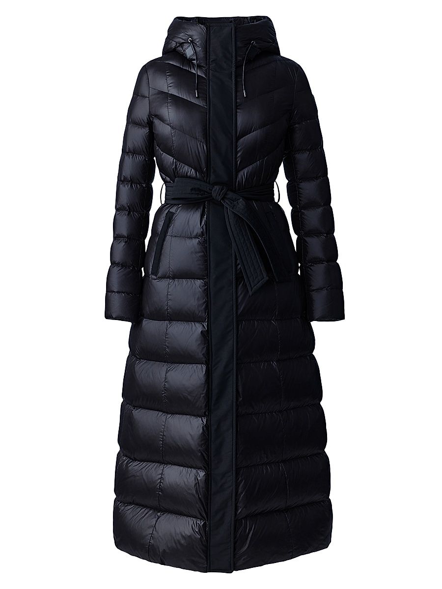 Women's Calina Hooded Down Puffer Coat - Black - Size XXL