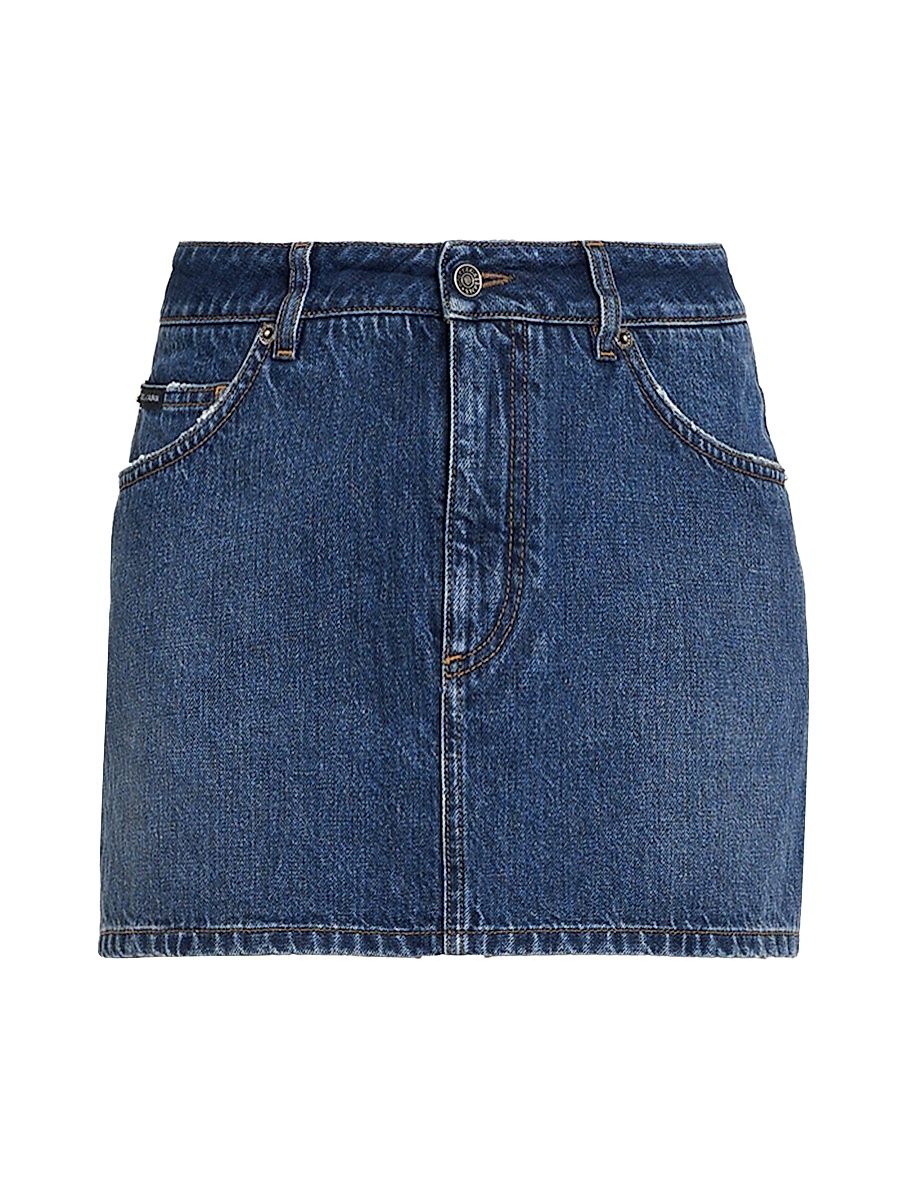 Women's Denim Miniskirt - Variante Abbinata - Size 12