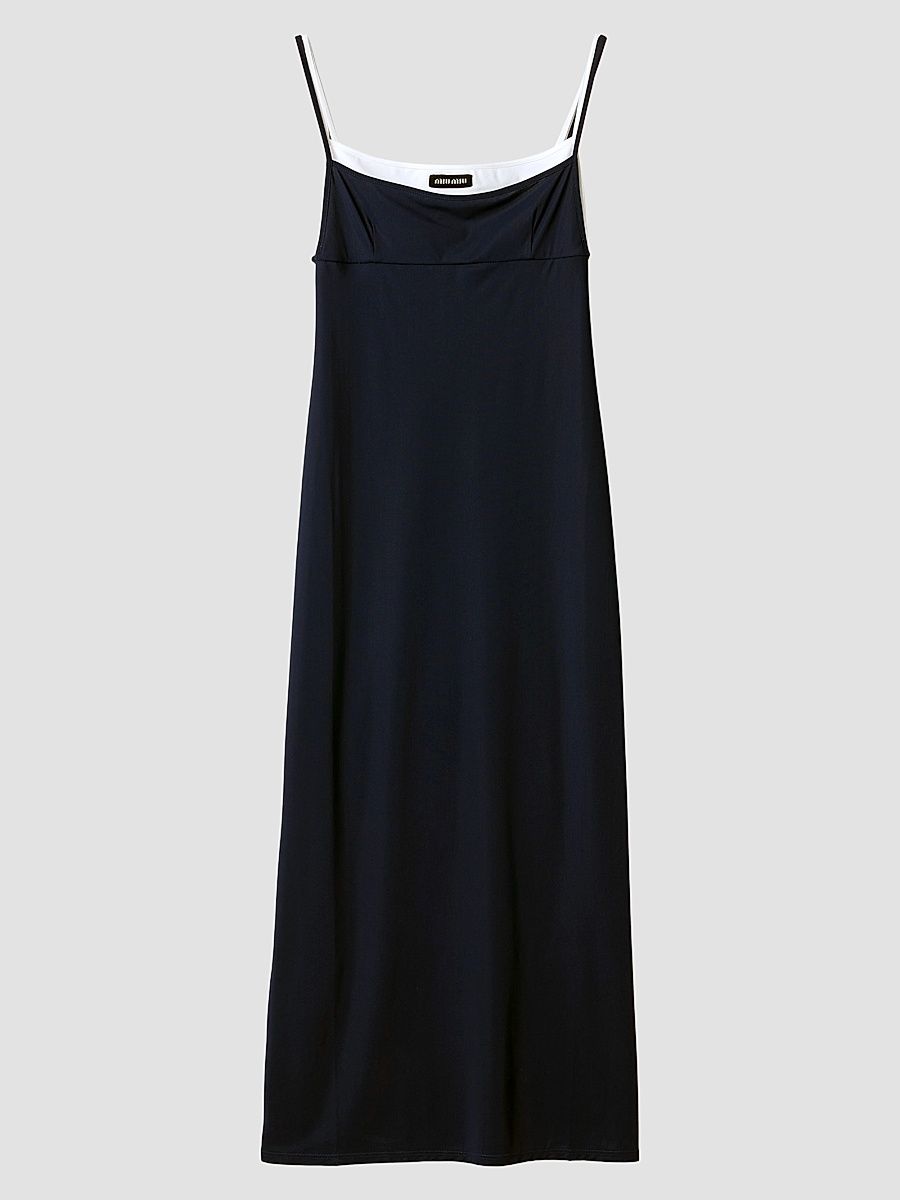 Women's Stretch Jersey Midi Dress - Blue - Size 6