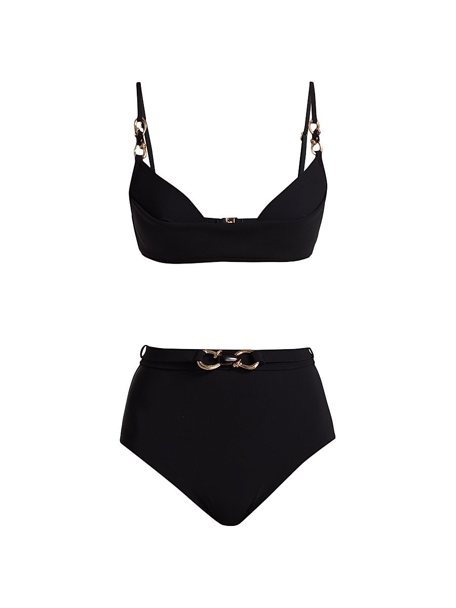 Women's Mahon Trim Detail Bikini - Black - Size 8