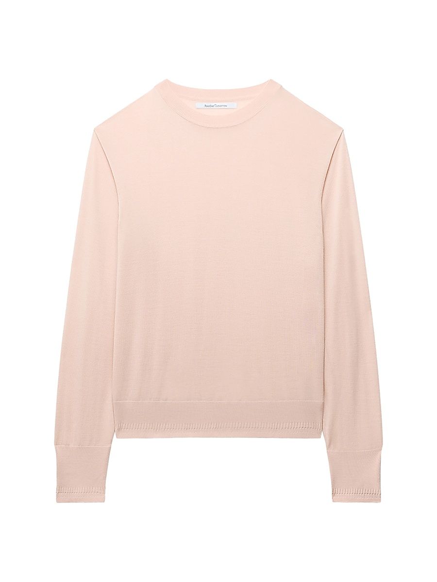 Women's Feather Weight Crew Sweater - Lotus Pink - Size XL