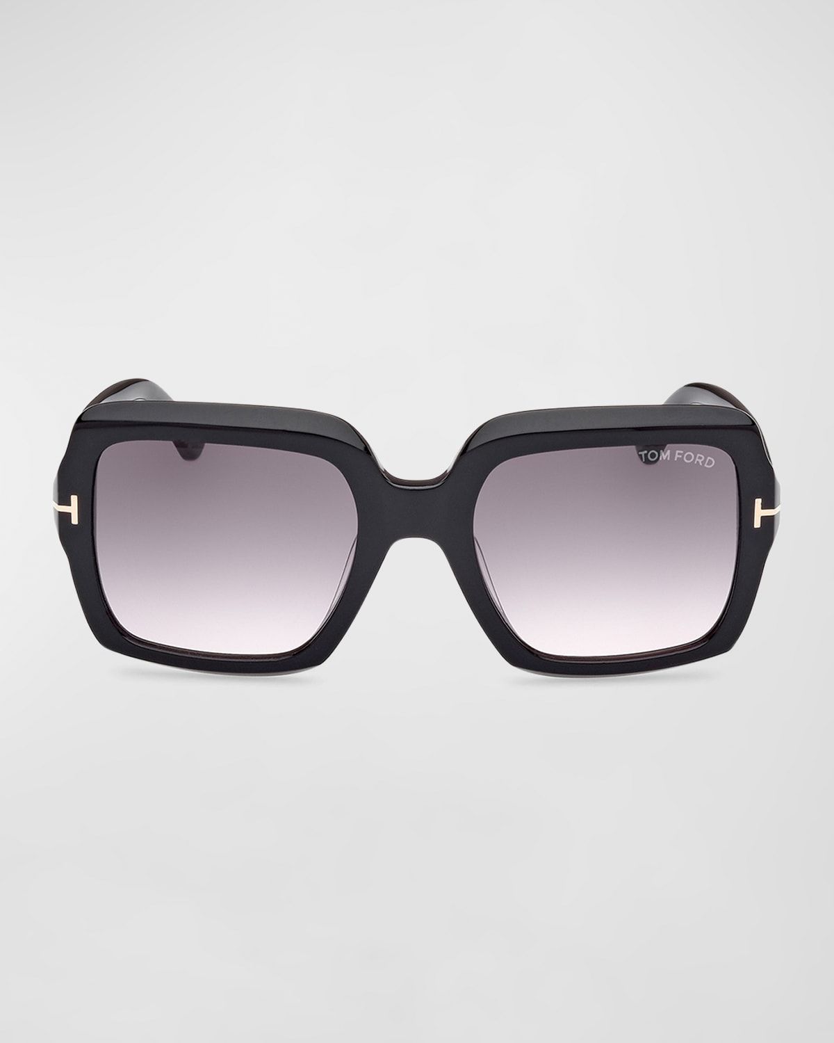 Kaya Beveled Acetate Square Sunglasses