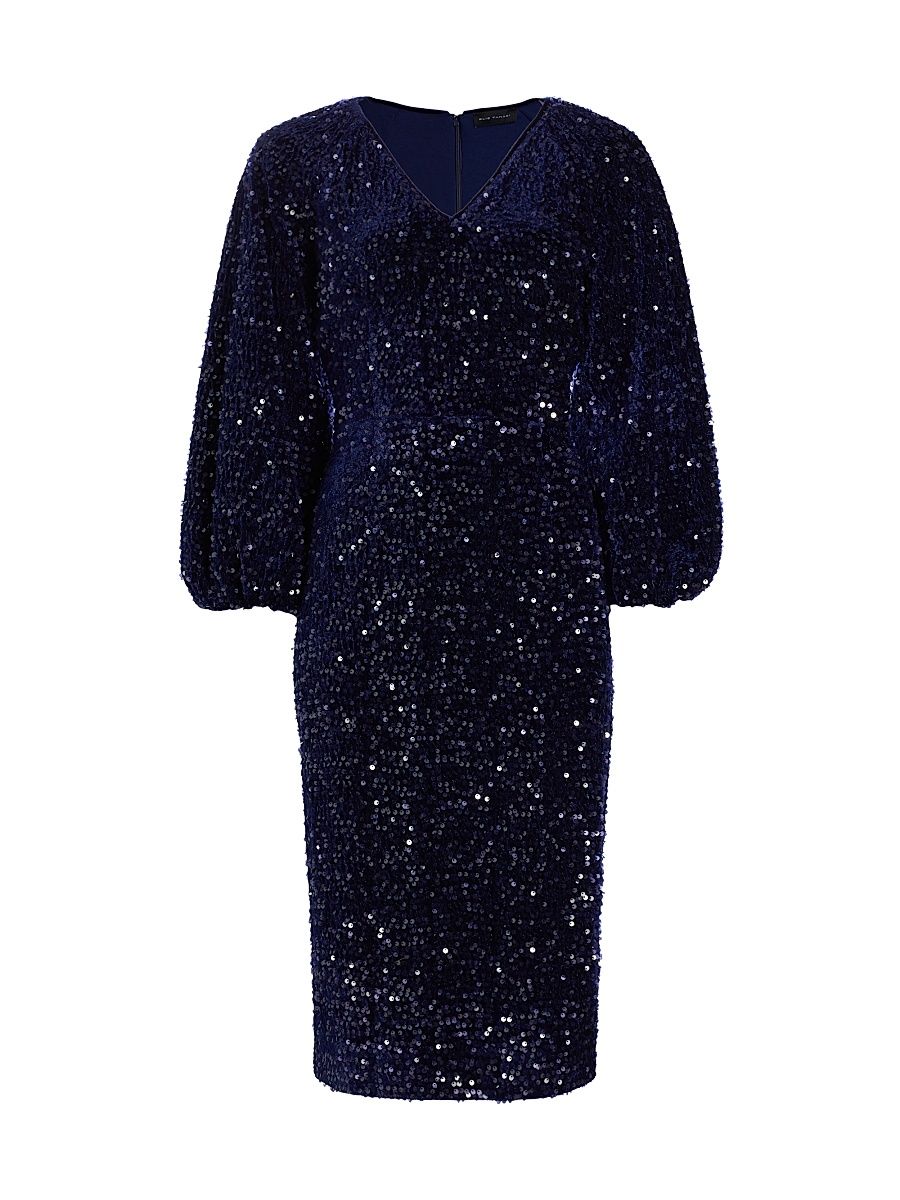 Women's The Robin Sequined Midi-Dress - Moonstone - Size 6