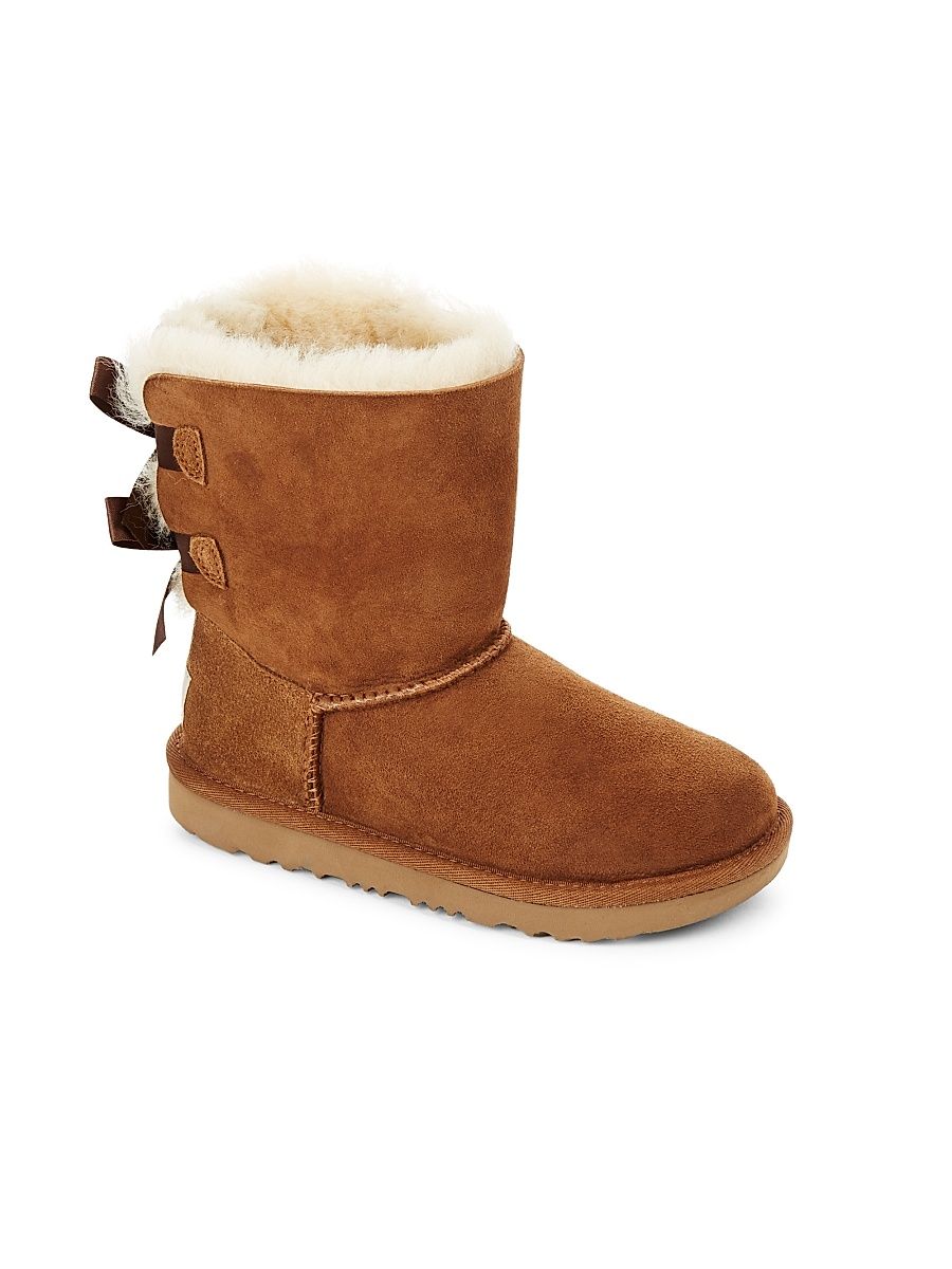 Baby Girl's, Little Girl's & Girl's UGGpure Bailey Bow II Boots - Chestnut - Size 6 (Child)