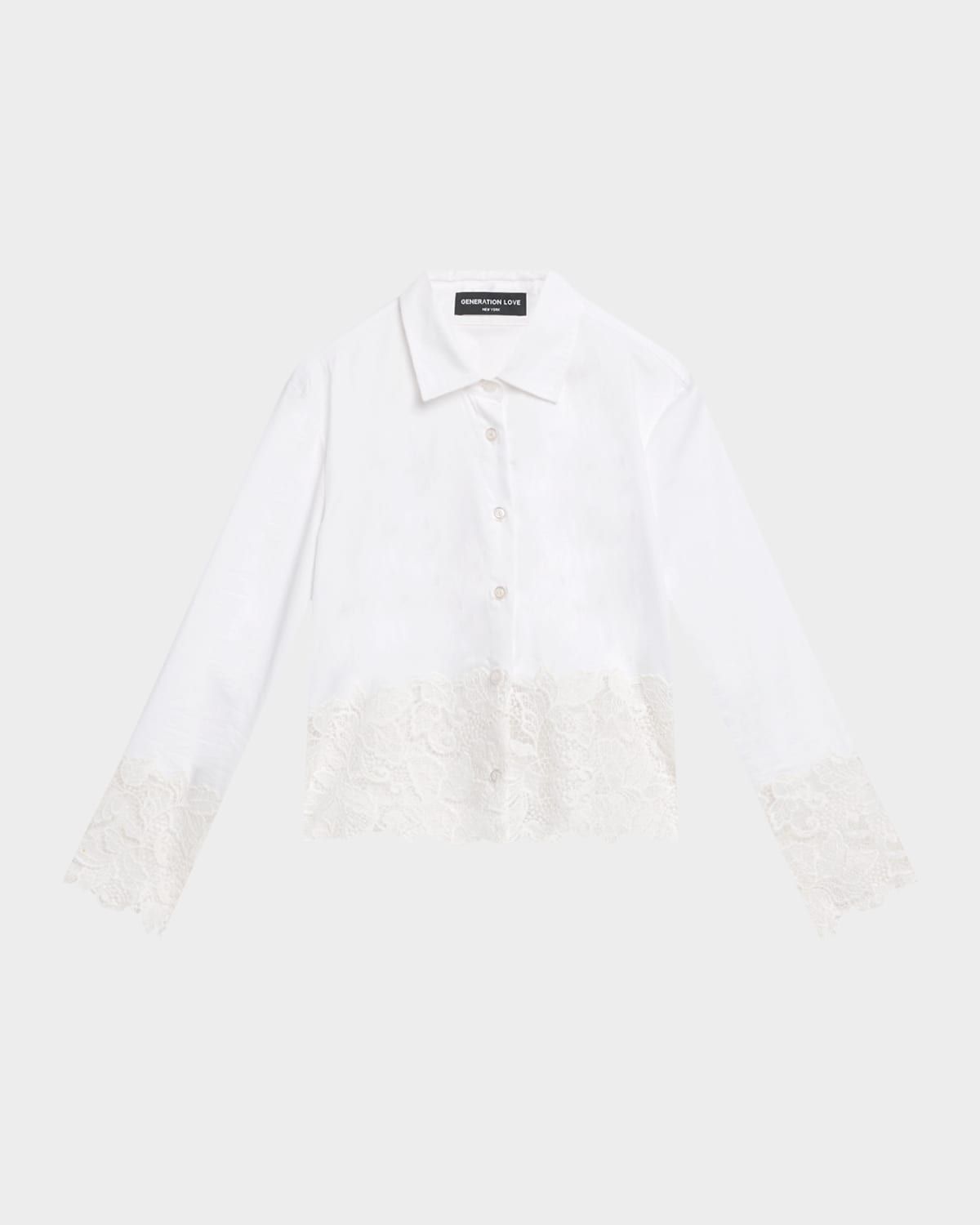 Issa Lace Combo Shirt