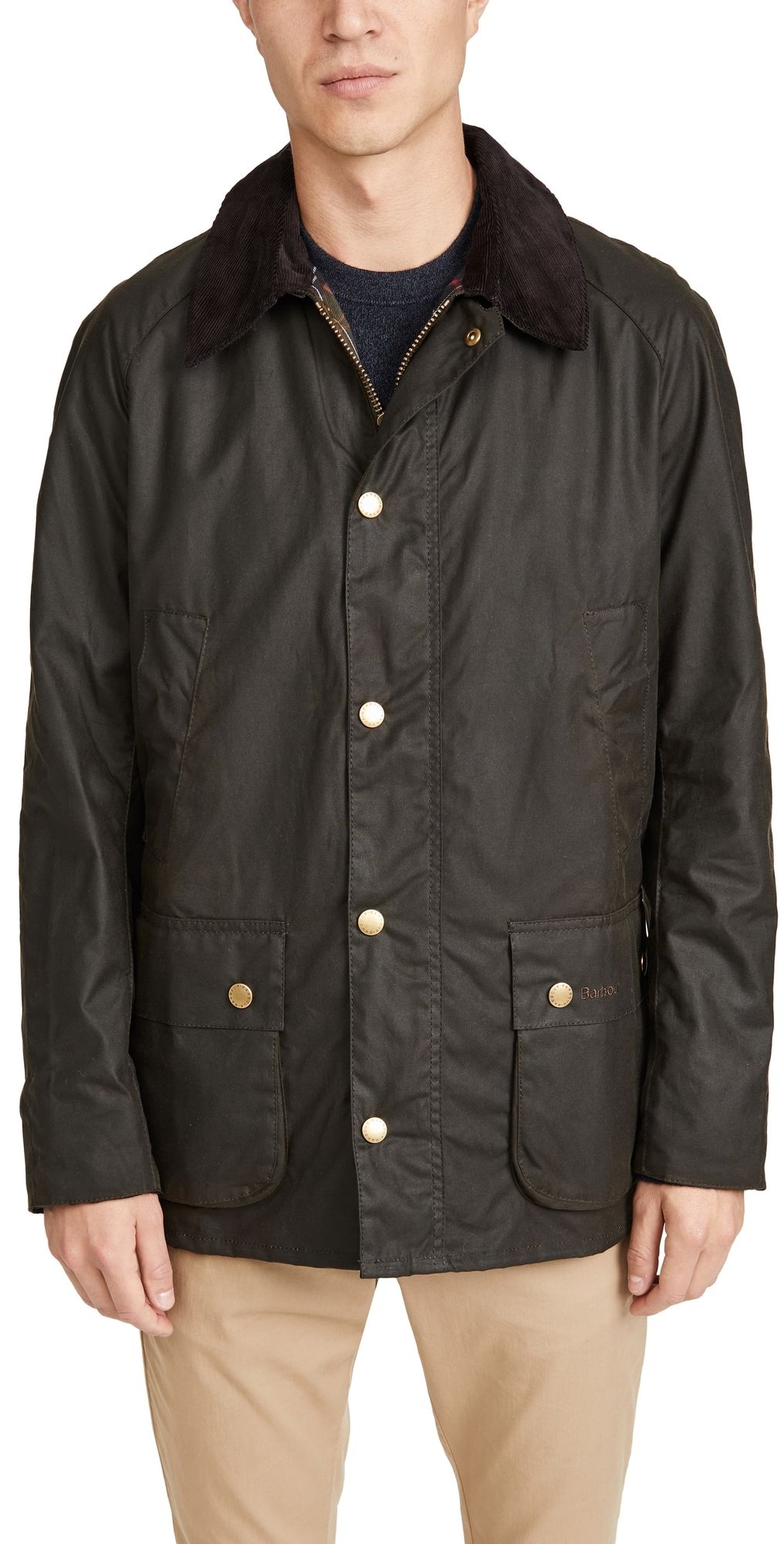 Barbour Ashby Wax Jacket Olive L