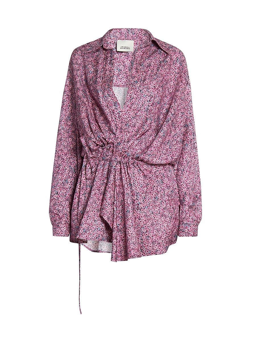 Women's Harmony Silk-Blend Minidress - Pink - Size 2