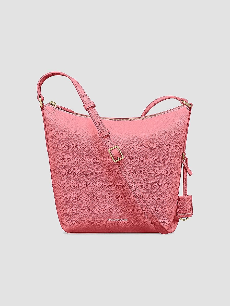 Maison de Sabre Women's The Zipped Crossbody Bag - Candy Pink