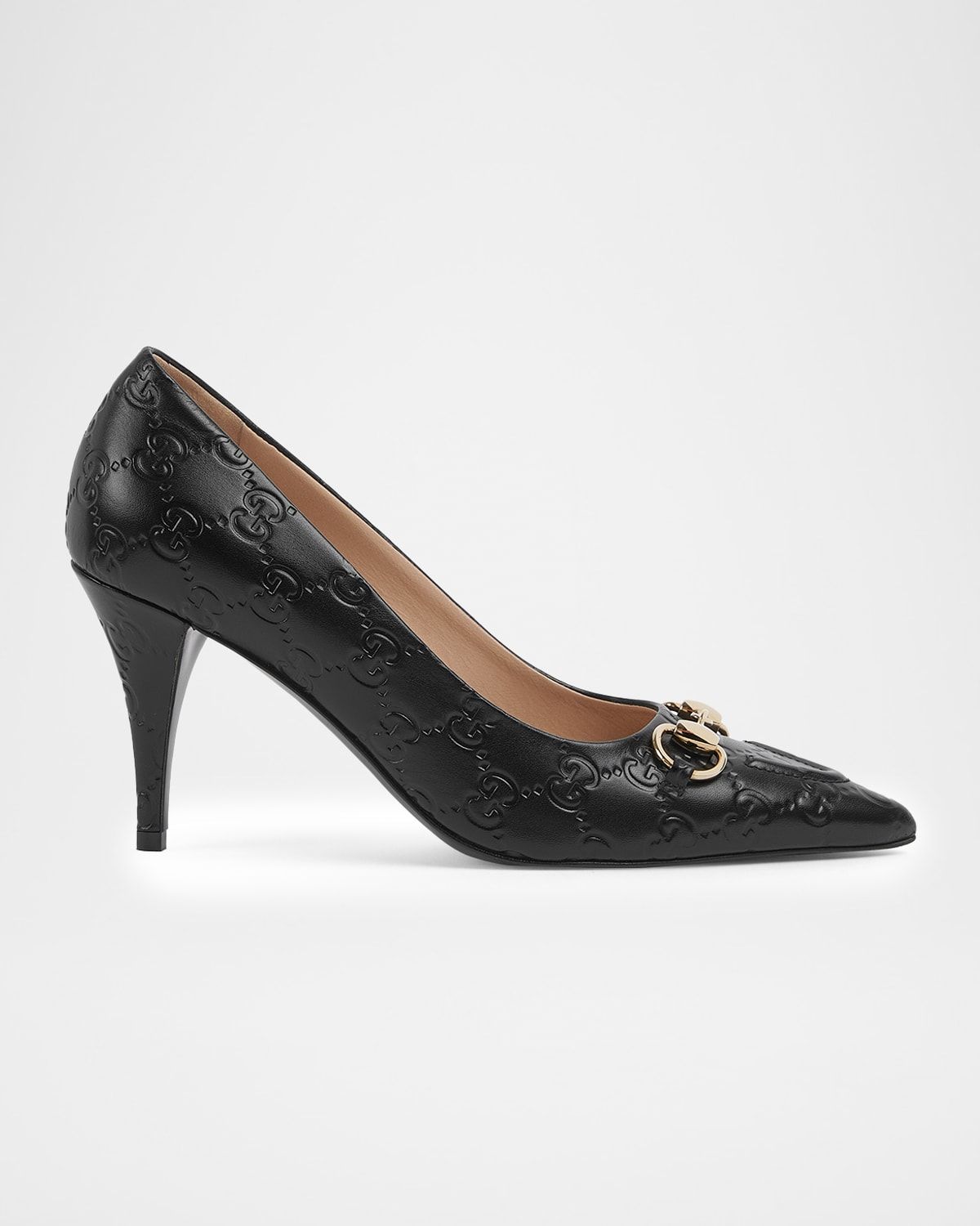 85mm Erin Horsebit GG Leather Pumps
