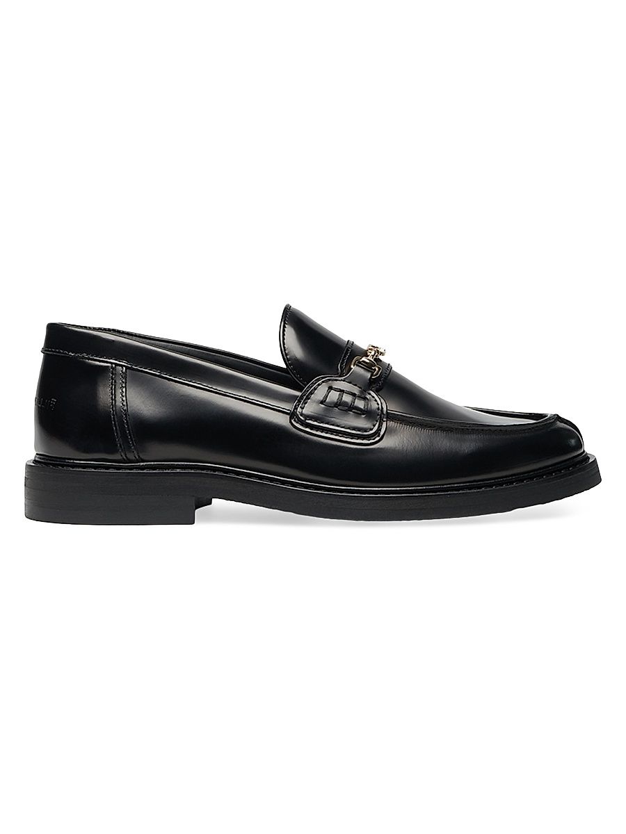 Men's Polido Leather Loafers - Black - Size 11