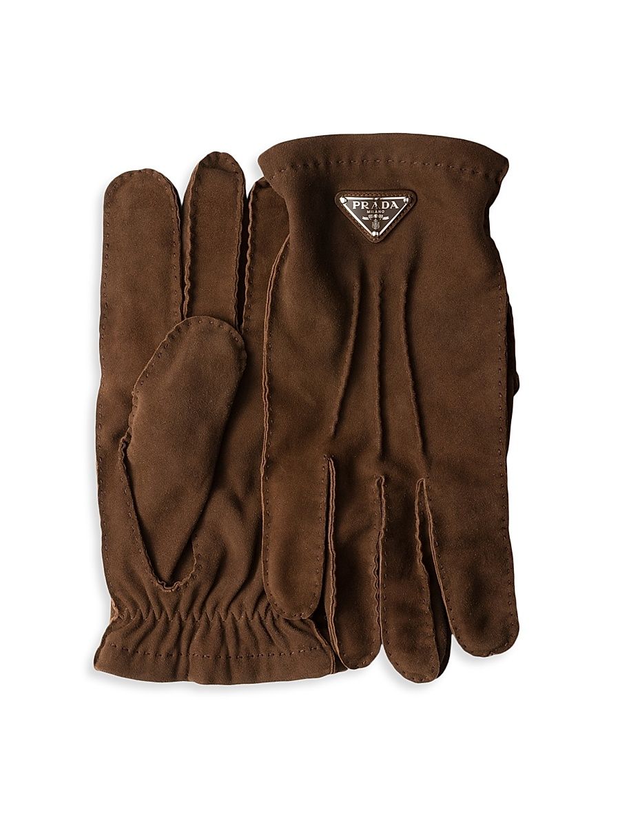 Men's Suede Gloves - Brown - Size 9