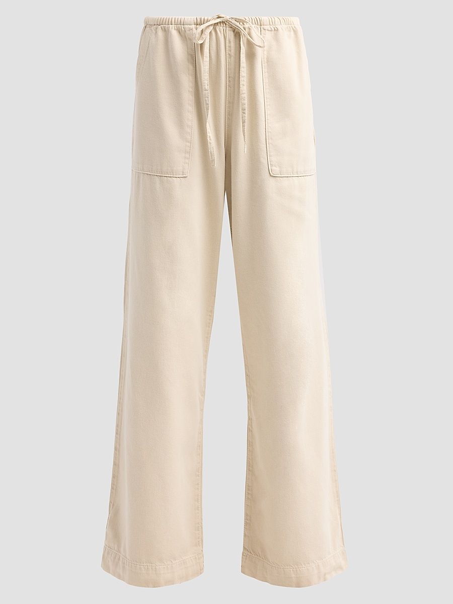 Women's Claire Ultra Featherweight Denim Pants - Sand Stone - Size XL