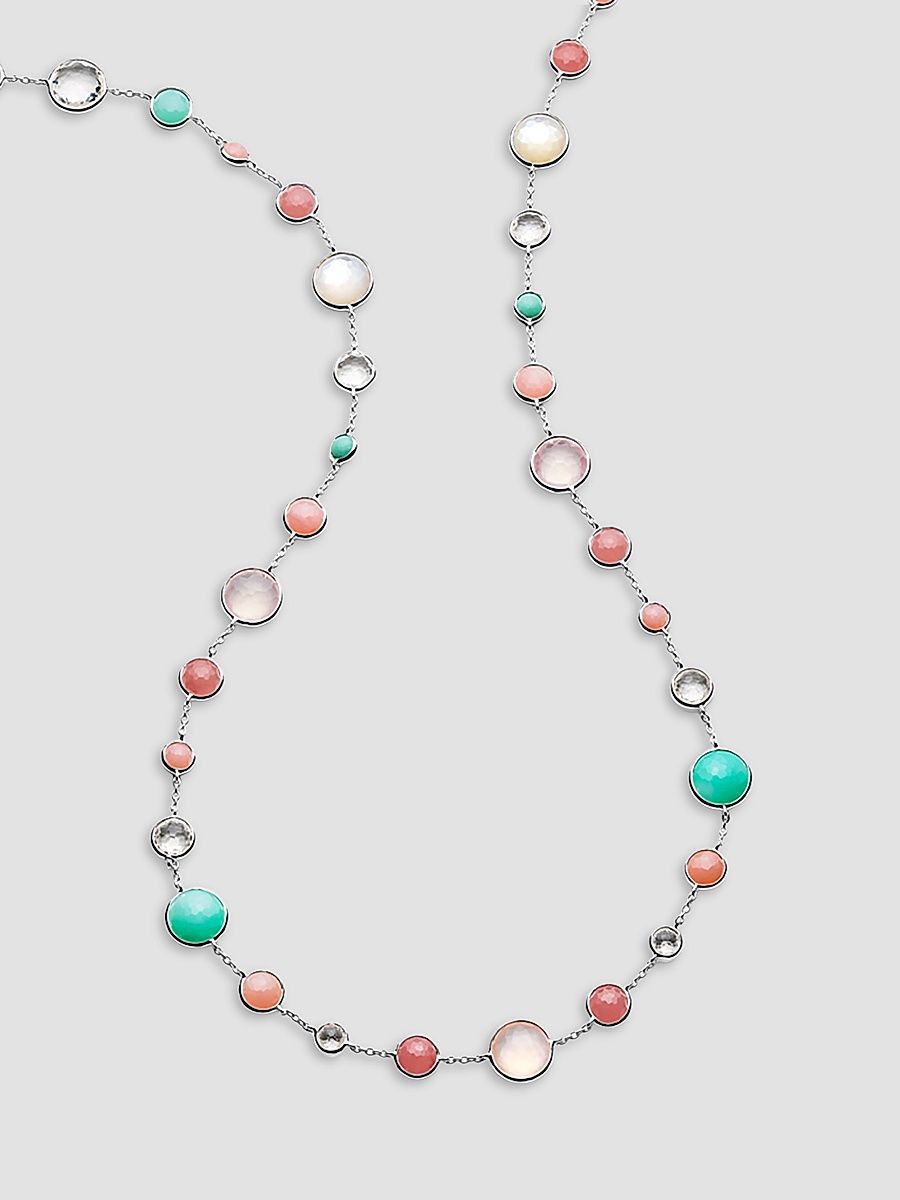Women's Lollipop Lollitini Sterling Silver & Multi-Gemstone Long Necklace - Silver