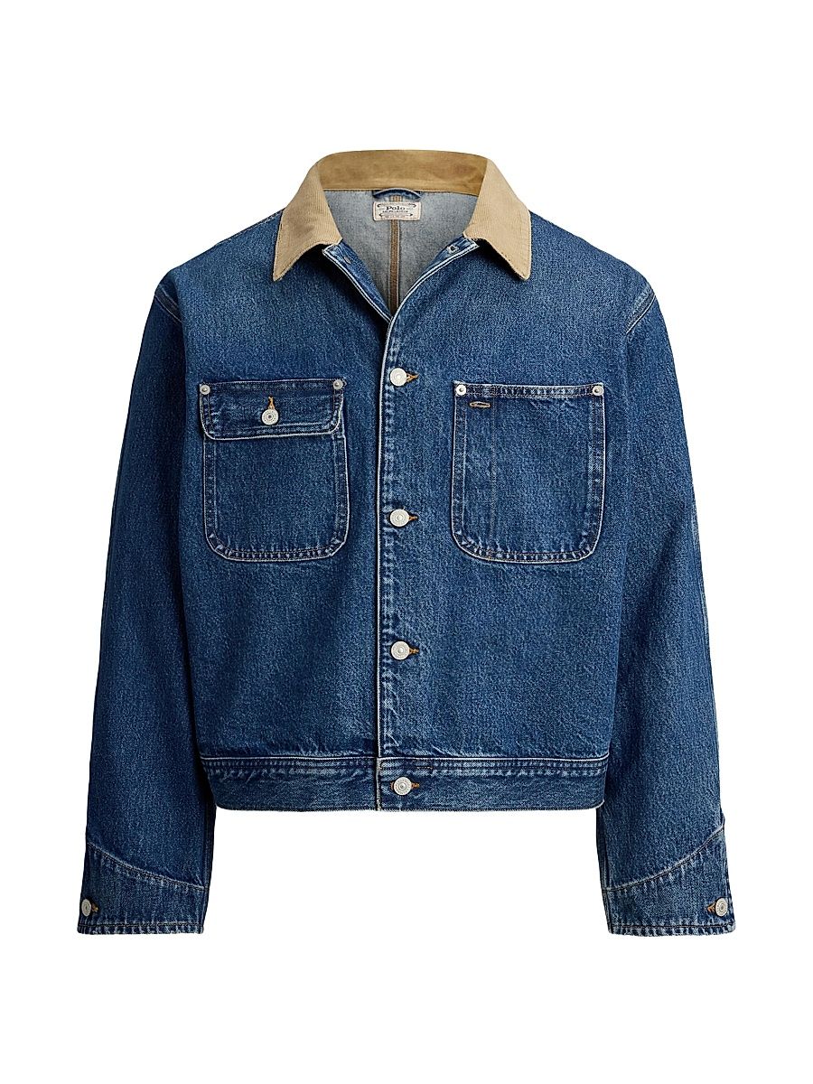 Men's 3X1 Denim Bomber Jacket - Outpost - Size XXL