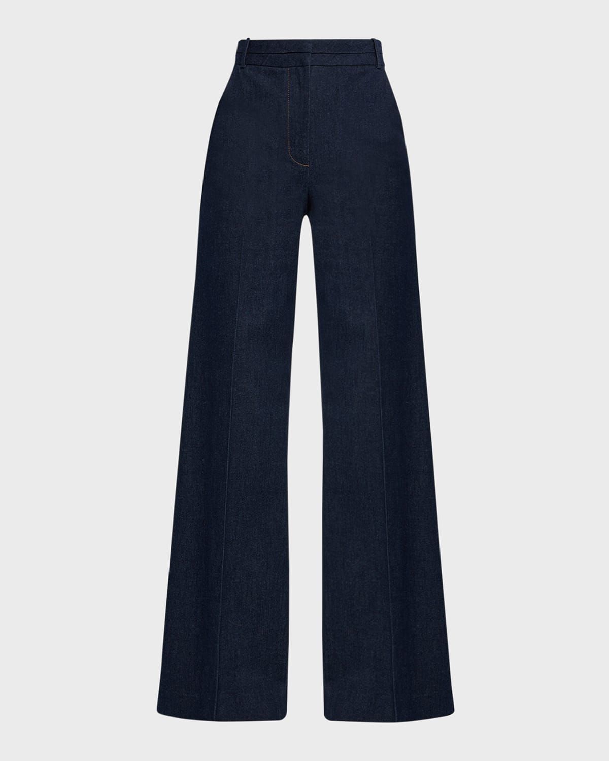 Crue Wide-Leg Stretch Denim Pants