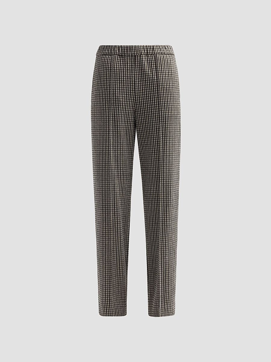 Women's Filo Diamante Houndsooth Jersey Trousers - Only One Colour - Size 10