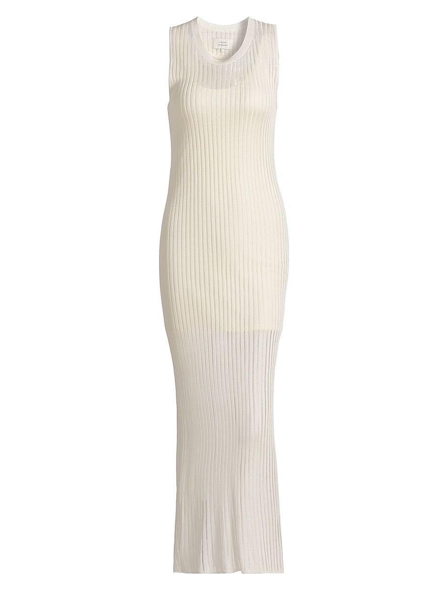 Women's Icaria Rib-Knit Midi-Dress - Ivory - Size XS