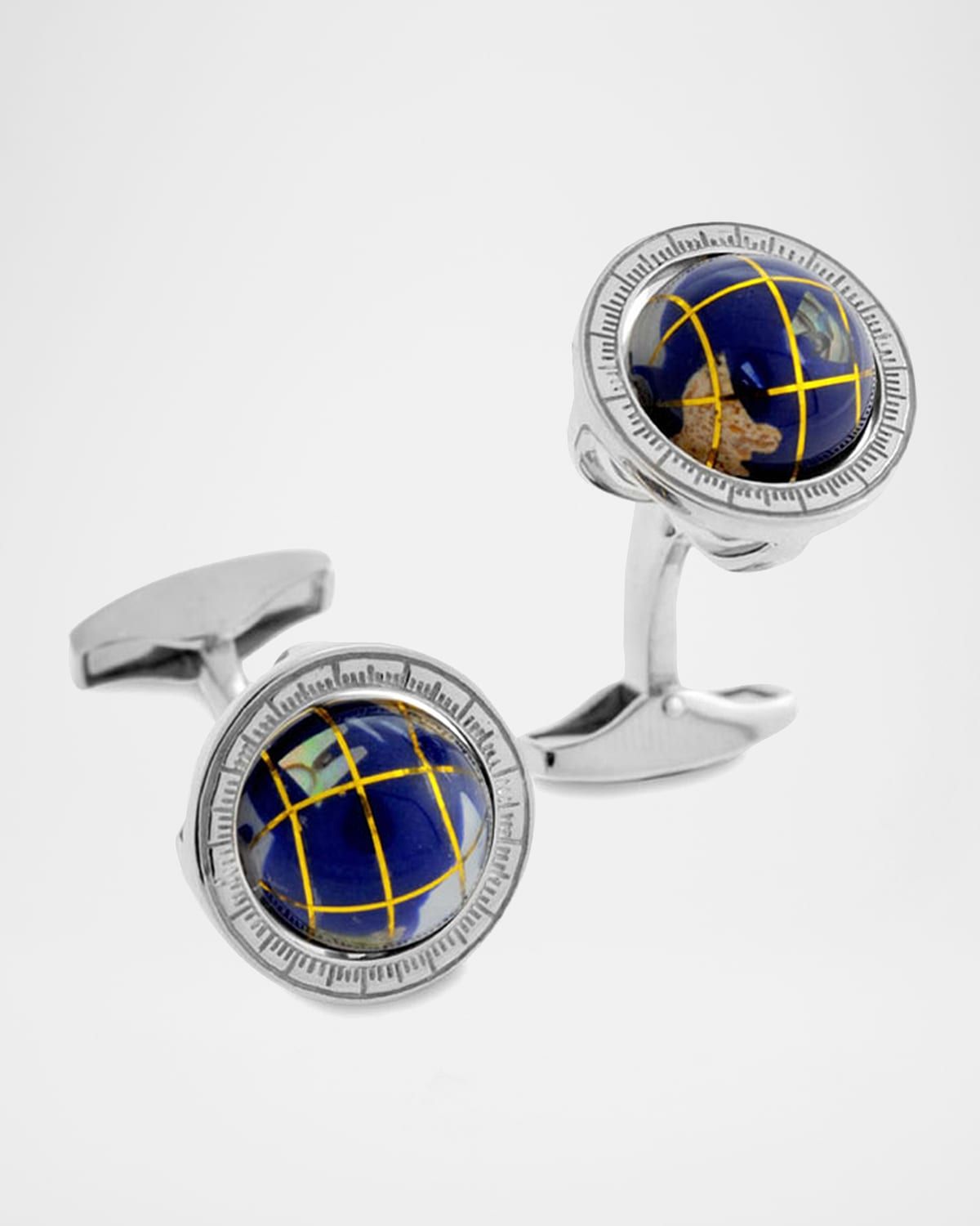 Blue Lapis Globe Cuff Links