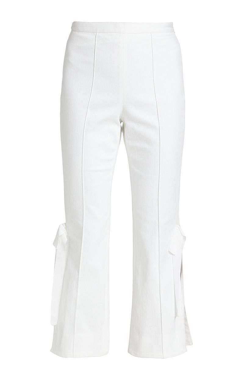 Women's Tous Les Jours Lou Split Side Jeans - White - Size 12