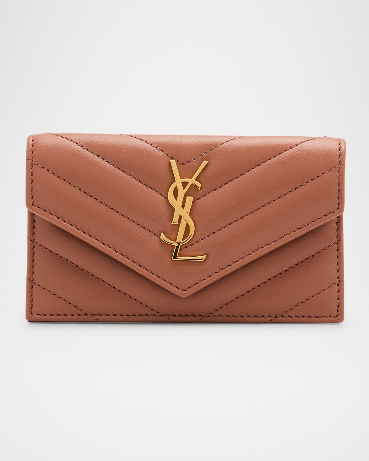 Cassandre YSL Quilted Leather Fragments Card Holder