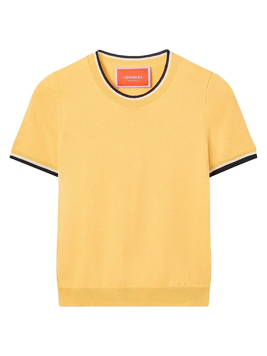 Women's Busy-Bee Tee Shirt - Solid Butter Yellow - Size XS