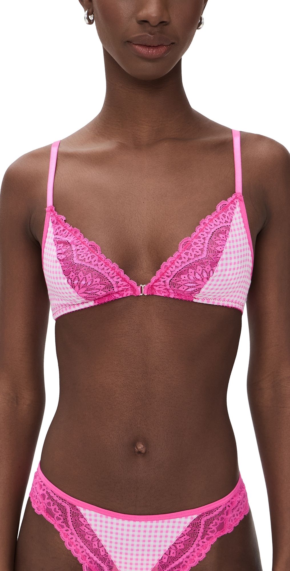 MUCCI Amara Bralette Strawberry Gingham S