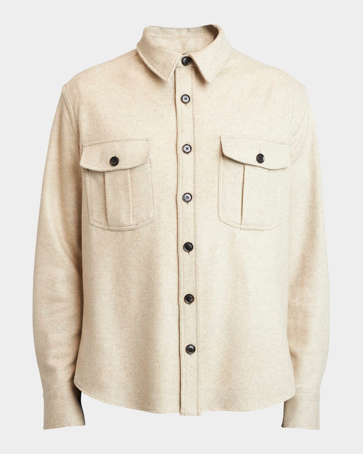 Men & apos;s Cashmere Jersey Overshirt