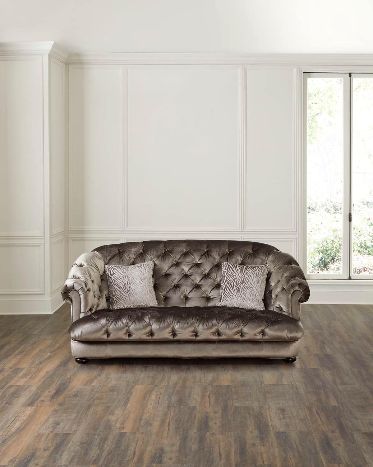 Roshan Tufted Velvet Sofa, 89"