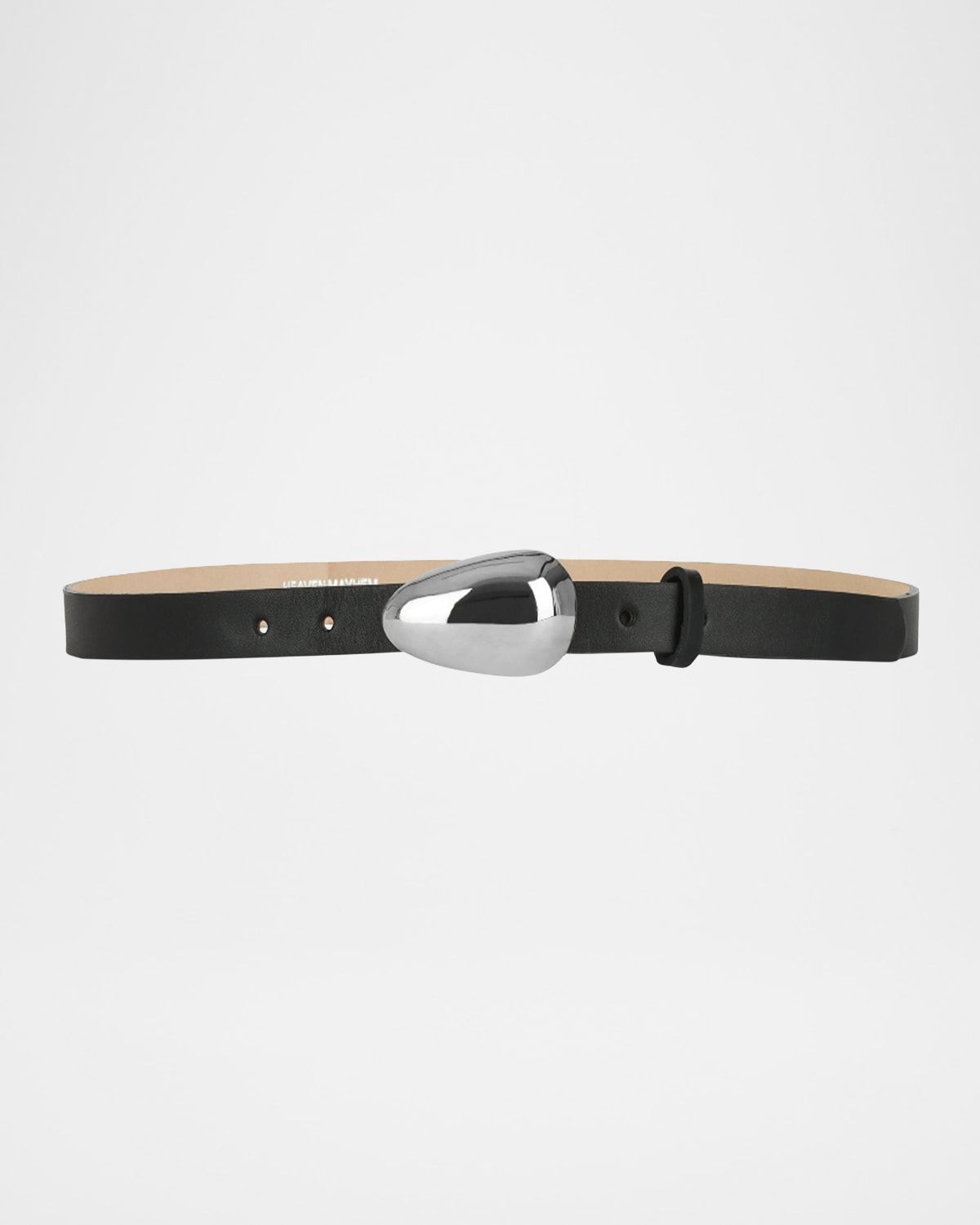 Bean Buckle Leather Belt