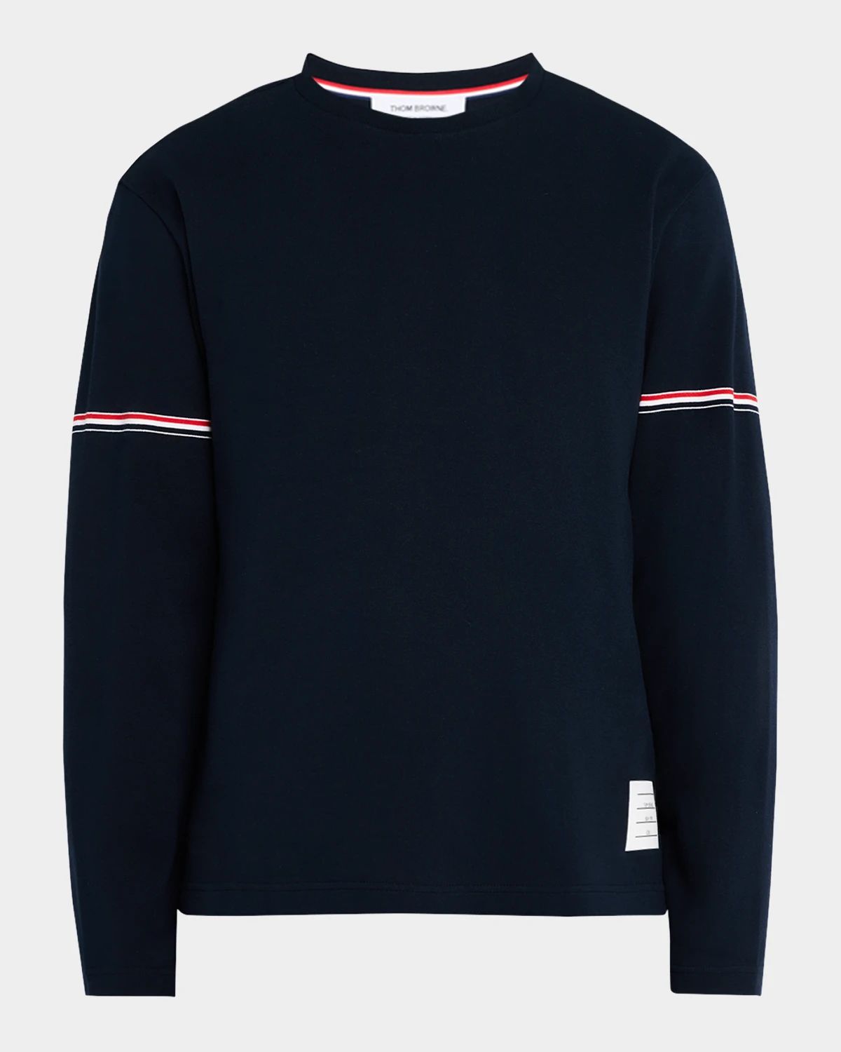 Men & apos;s Interlock T-Shirt with RWB Stripes