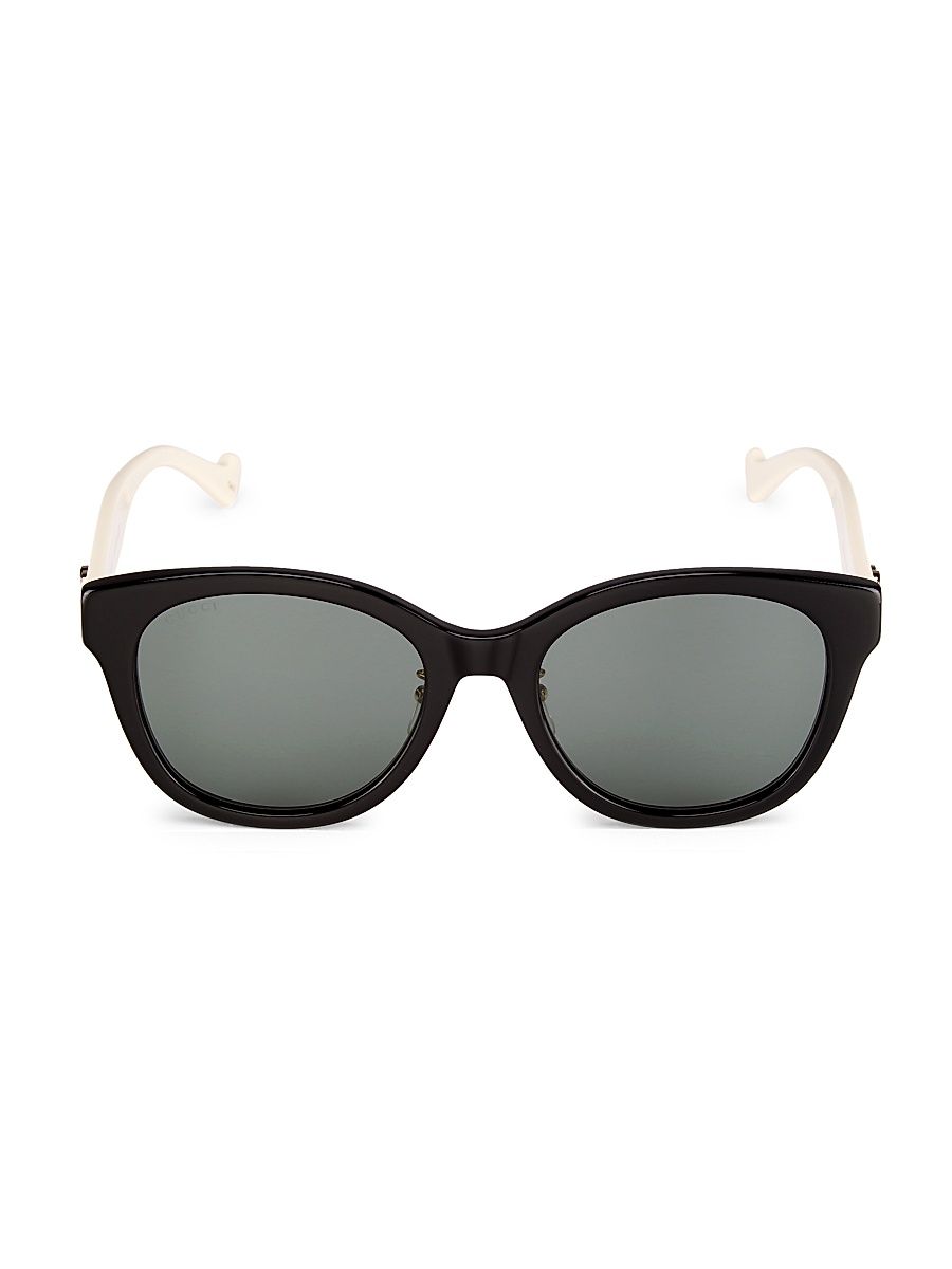 Women's Gucci Generation 56MM Square Sunglasses - Shiny Black