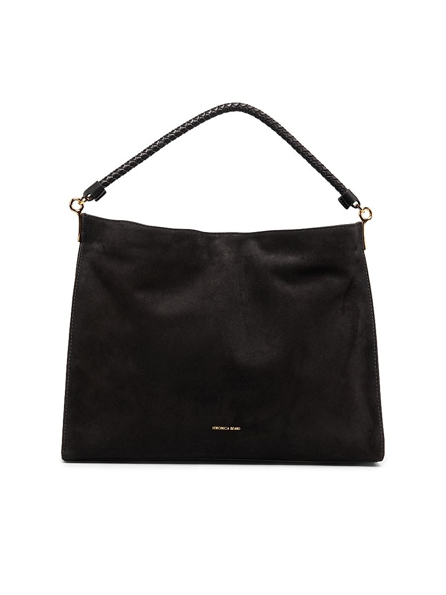 Women's Vida Suede Shoulder Bag - Black