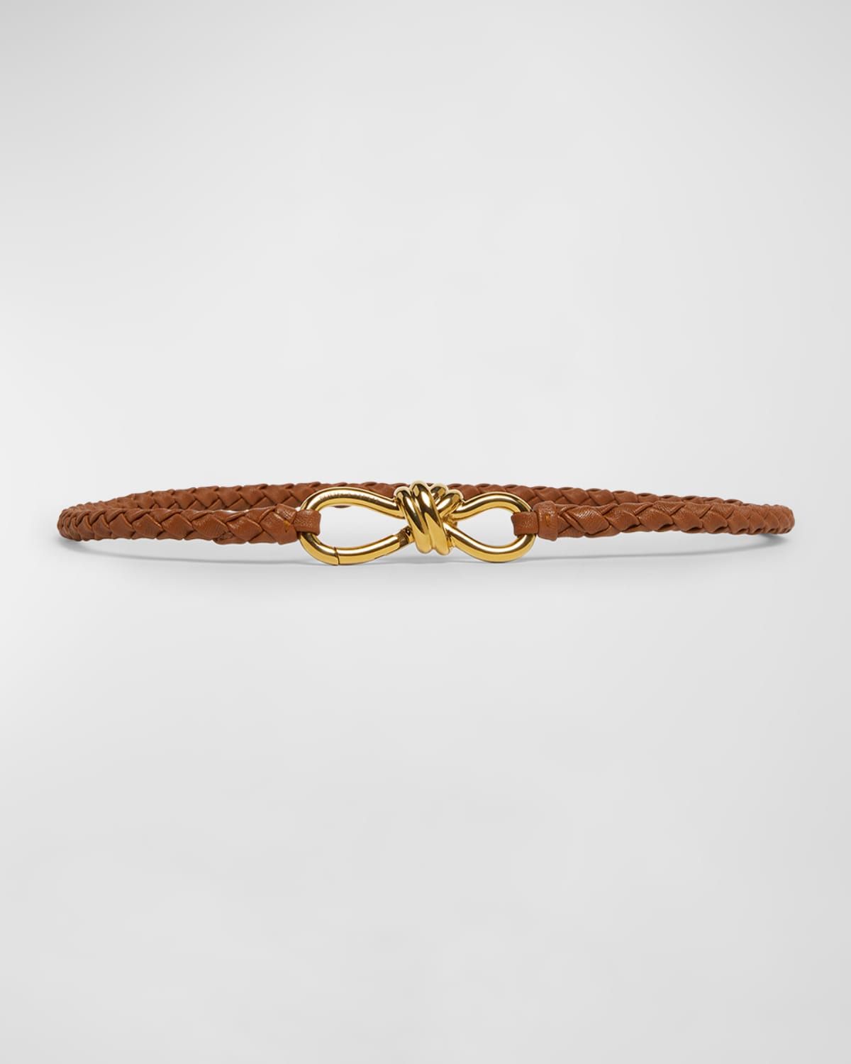 Intrecciato Braided Nappa Leather Belt