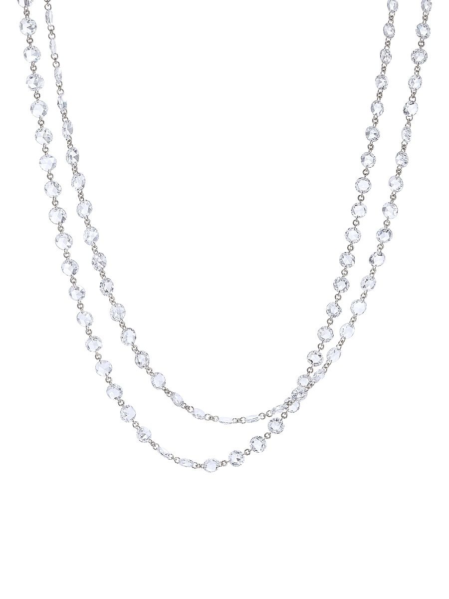 Women's Ethereal 18K White Gold & 18.56 TCW Diamond Necklace - White Gold