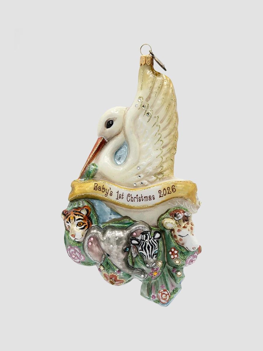 Jay Strongwater Holiday Annual Baby Ornament - Multi