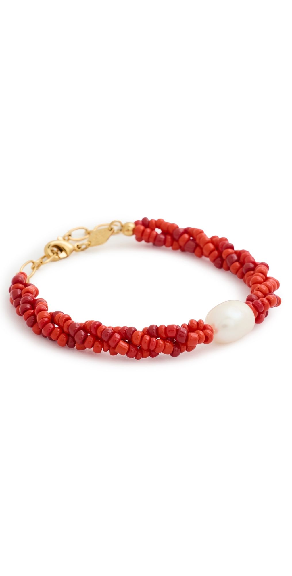 Anni Lu Scarlet Wave Bracelet Bright Red One Size