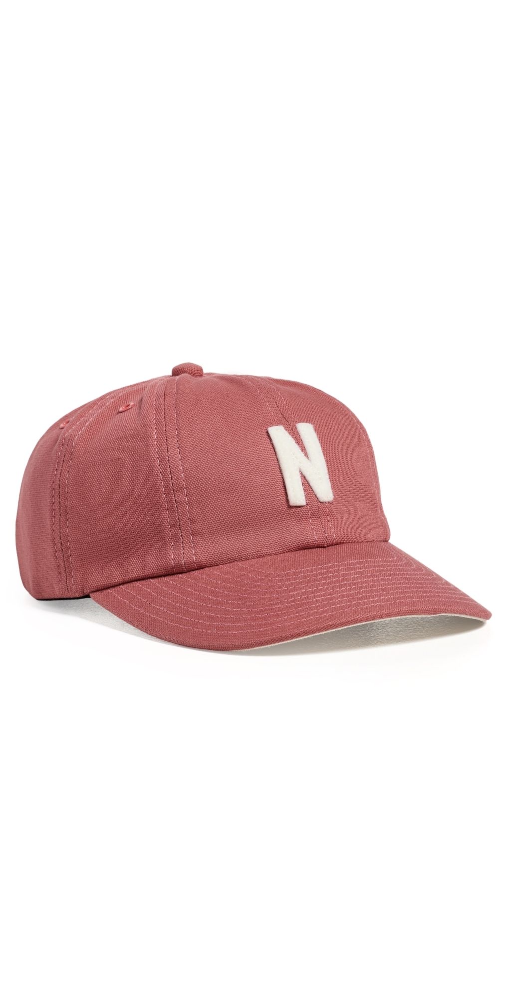 Norse Projects Felt N 8 Canvas Panel Cap Cowhide One Size