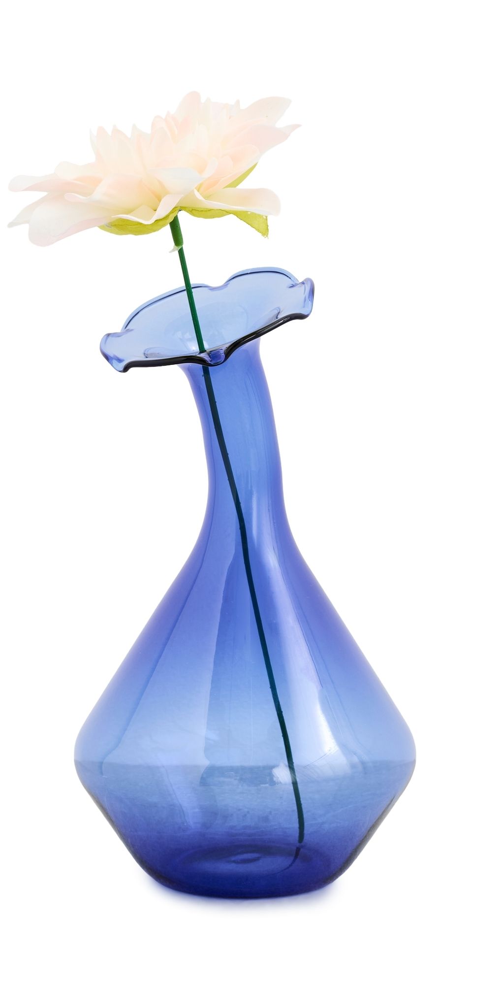 Tizo Design Glass Angled Neck Large Vase Blue One Size