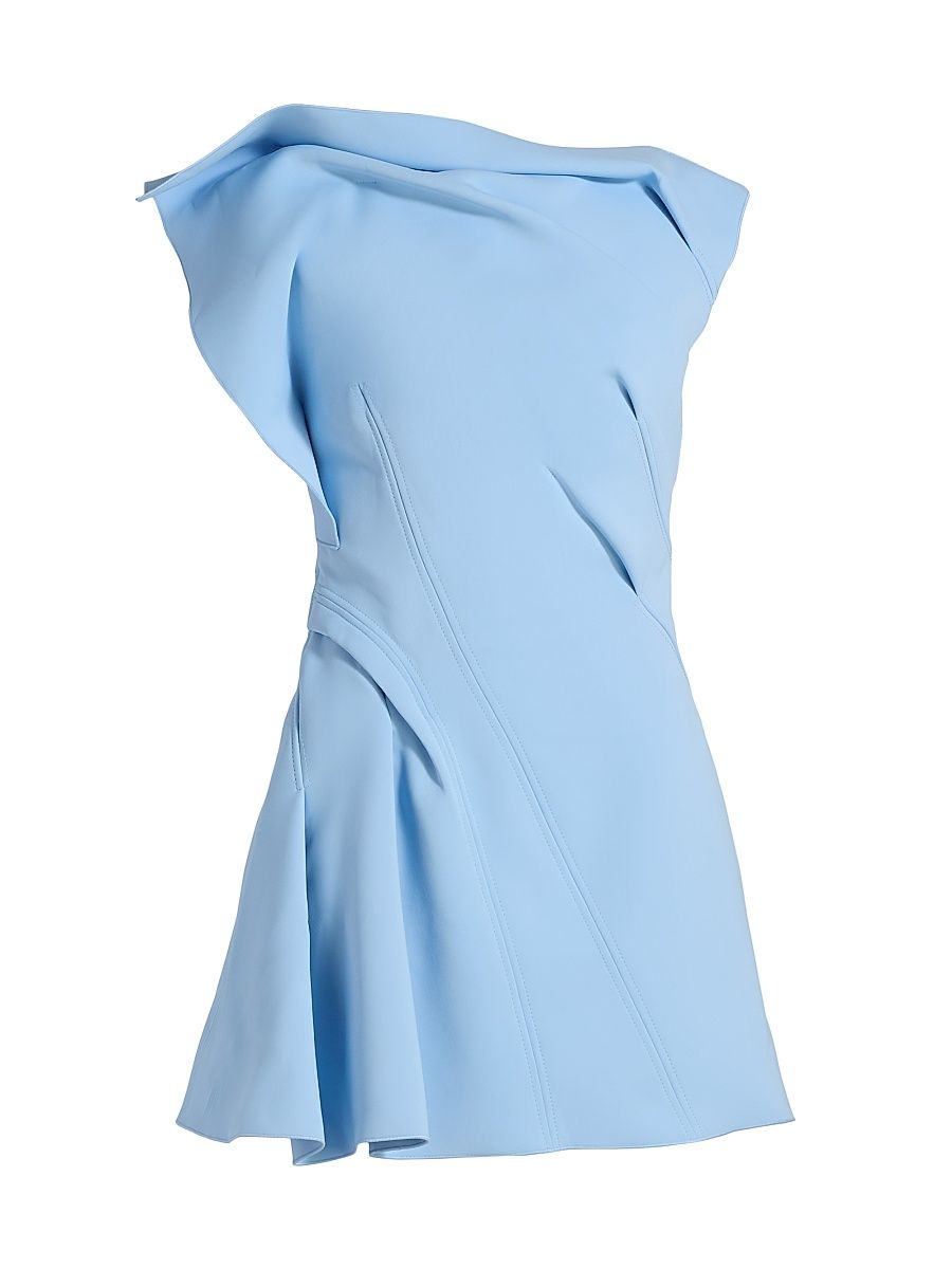 Women's Borras Draped Minidress - Bluebell - Size 10