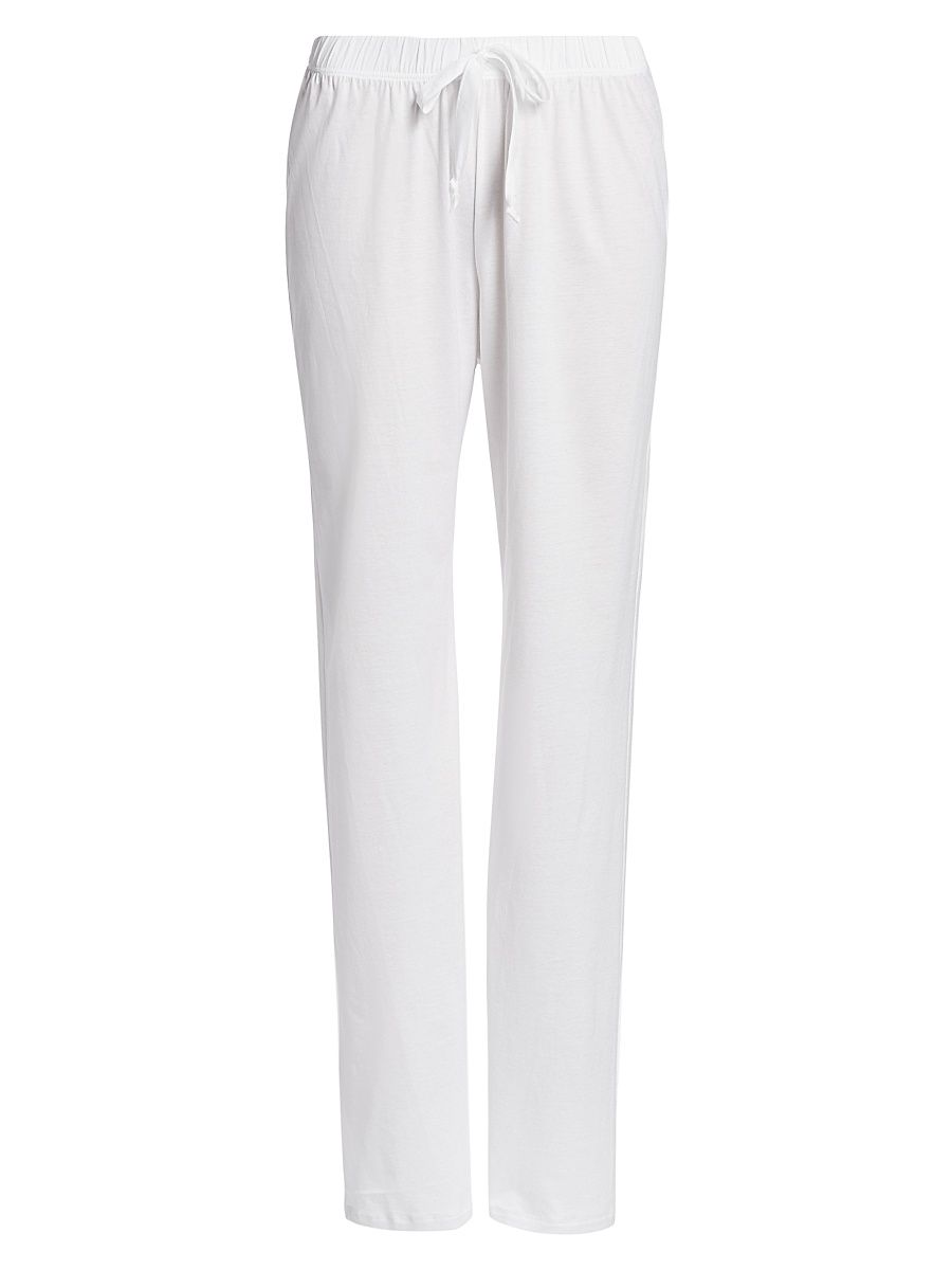 Hanro Women's Cotton Deluxe Lounge Pants - White - Size XL