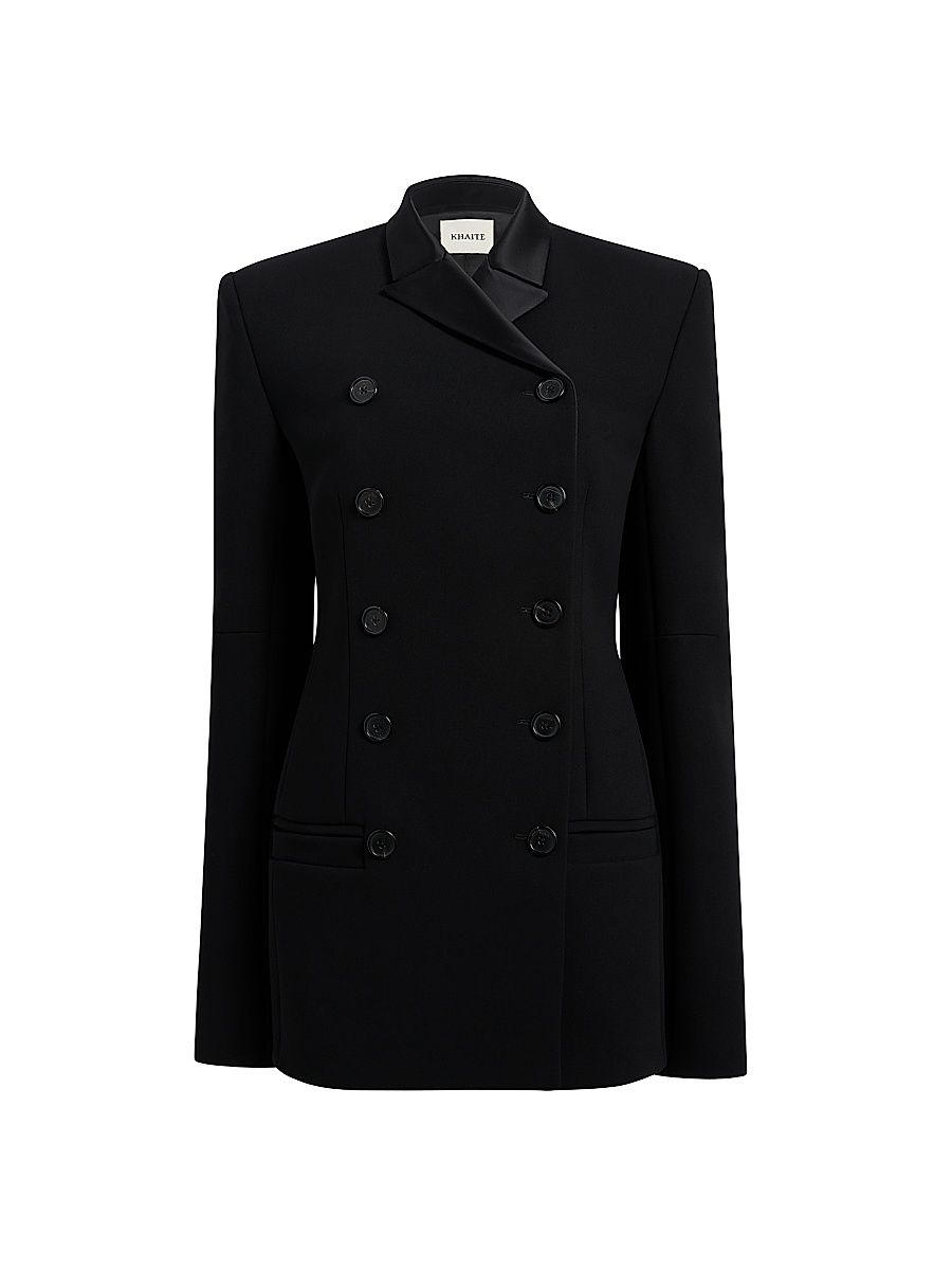 Women's Sabel Double-Breasted Jacket - Black - Size 10