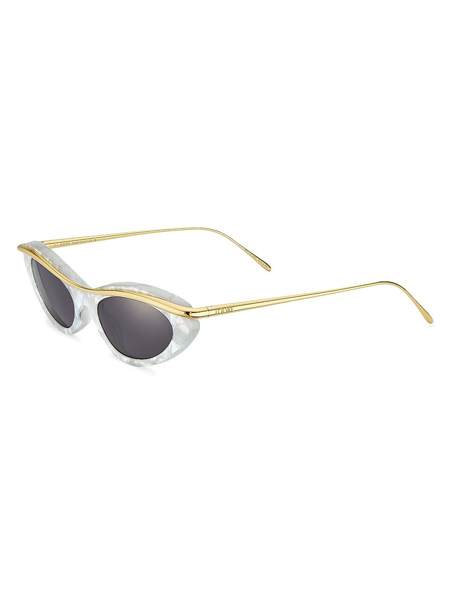 Women's Whirl 51MM Cat-Eye Sunglasses - Mother Of Pearl Gold