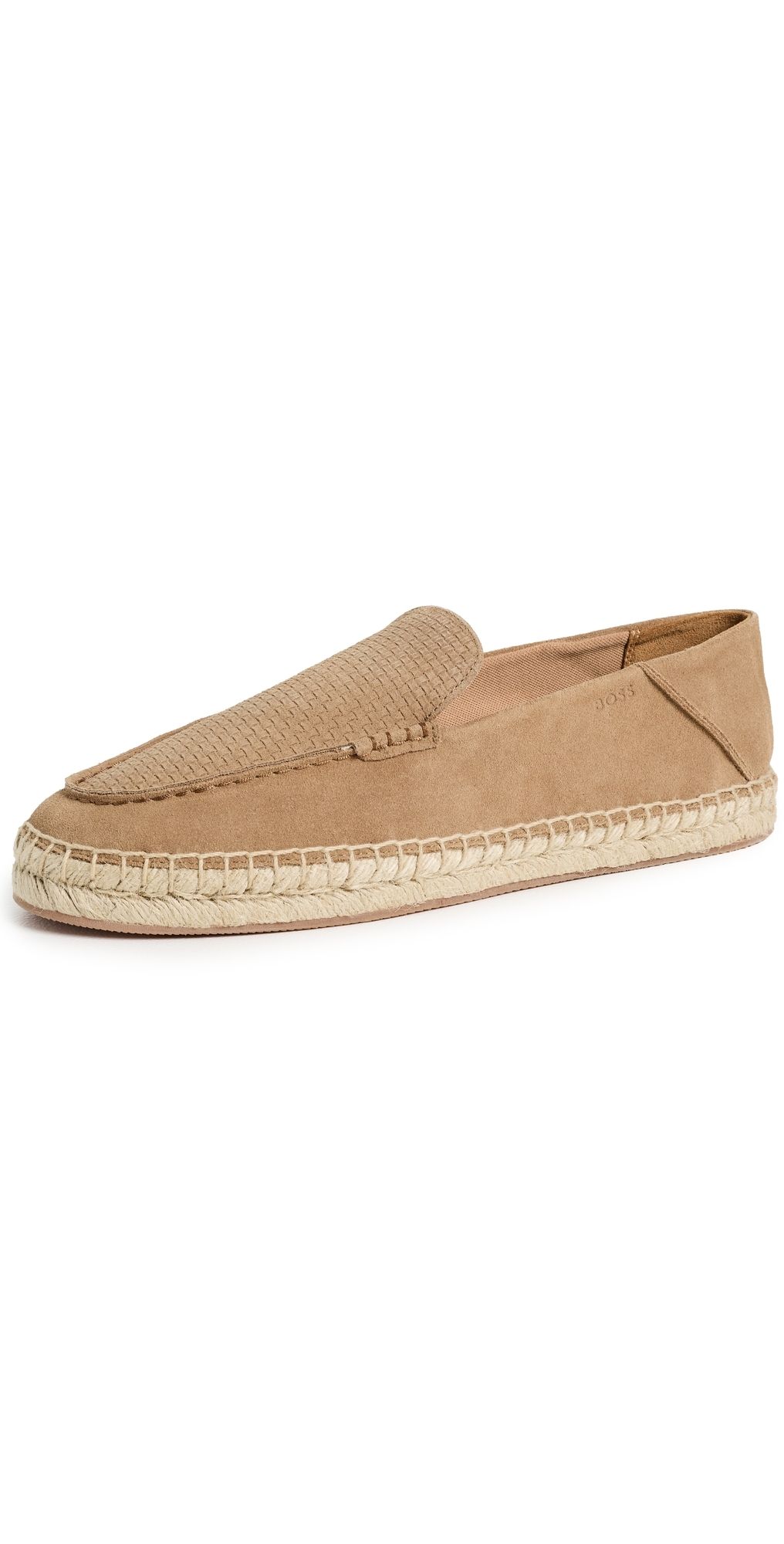 BOSS Sienne Suede Espadrilles Medium Beige 10