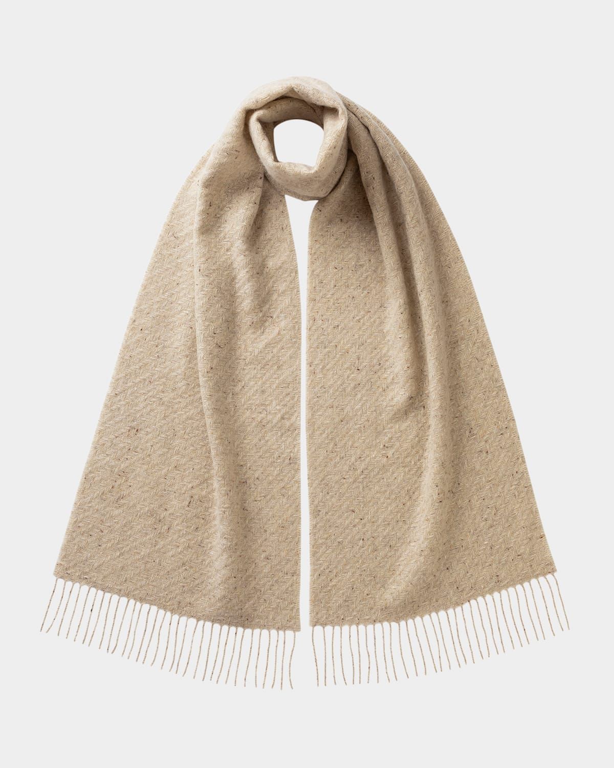Lofty Twill Cashmere Scarf