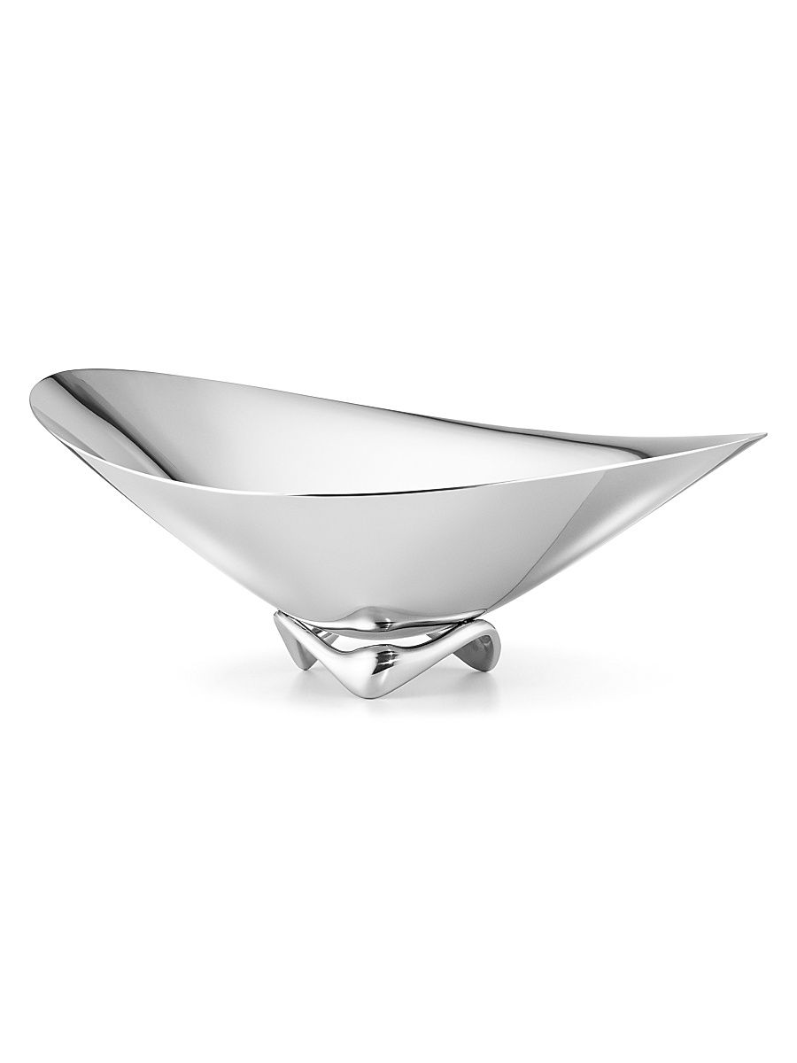 Henning Koppel Stainless Steel Wave Bowl - Silver