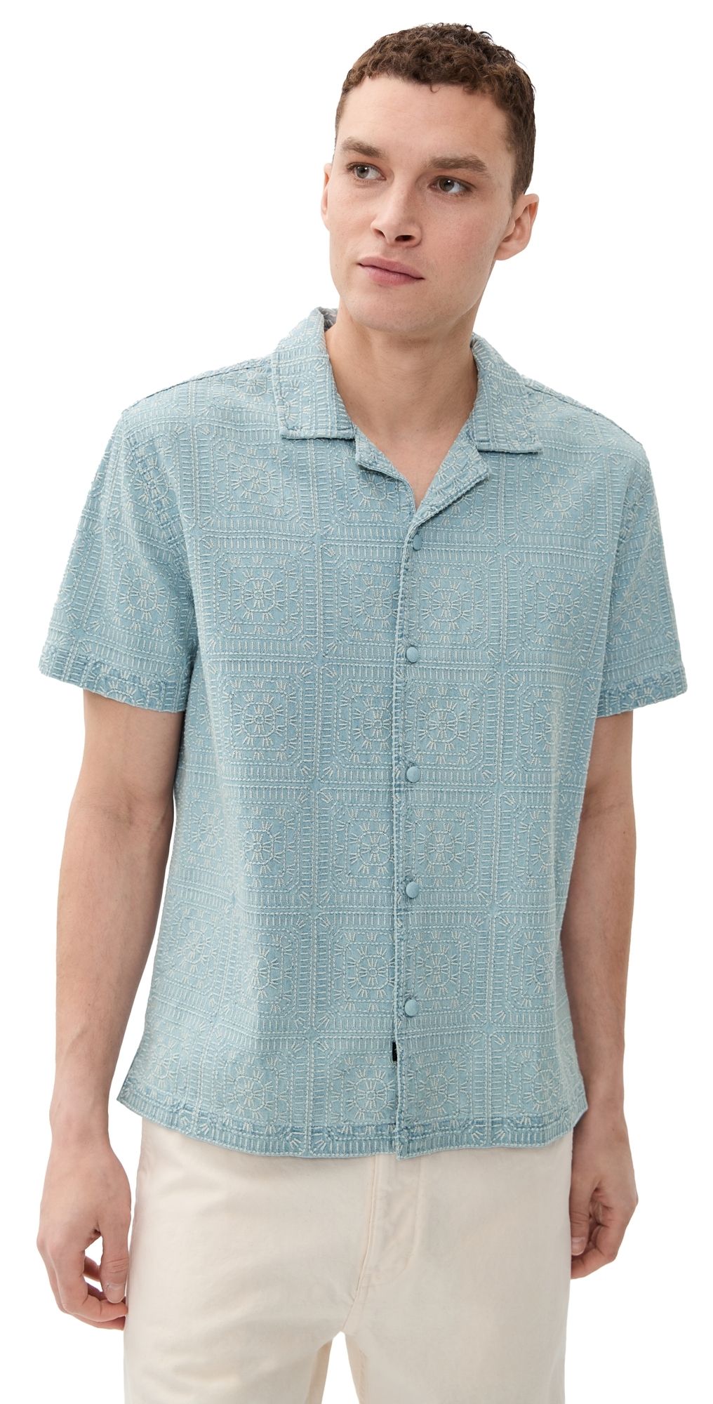 RAILS Tyler Shirt Indigo Cream Squares XXL