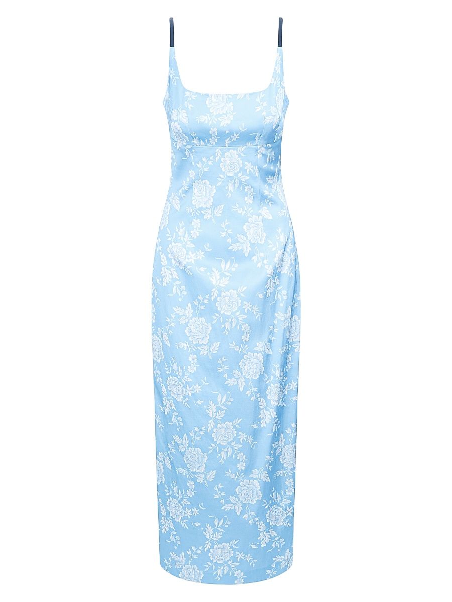 Women's Carol Floral Maxi Dress - Blue Rose - Size 12